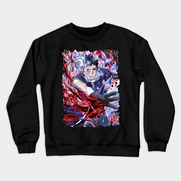 TOBI OBITO UCHIHA MERCH VTG Crewneck Sweatshirt by Melesz.Ink Tattoo